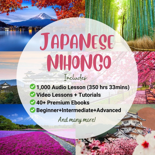 Learn Japanese Professionally - Ultimate Package for Learning Japanese Language (Audio-Video-Ebook)