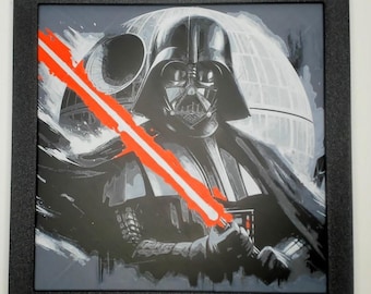 Star Wars 3D Wall Art: HueForge Depth Illusion, PETG Frame