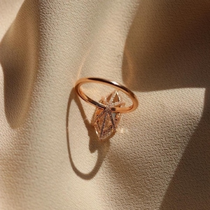 3 Ct Marquise Cut Moissanite Engagement Ring  Wedding Ring Marquise Cut Ring Elongated Marquise 6 prong 14K Yellow gold Hidden Halo Ring