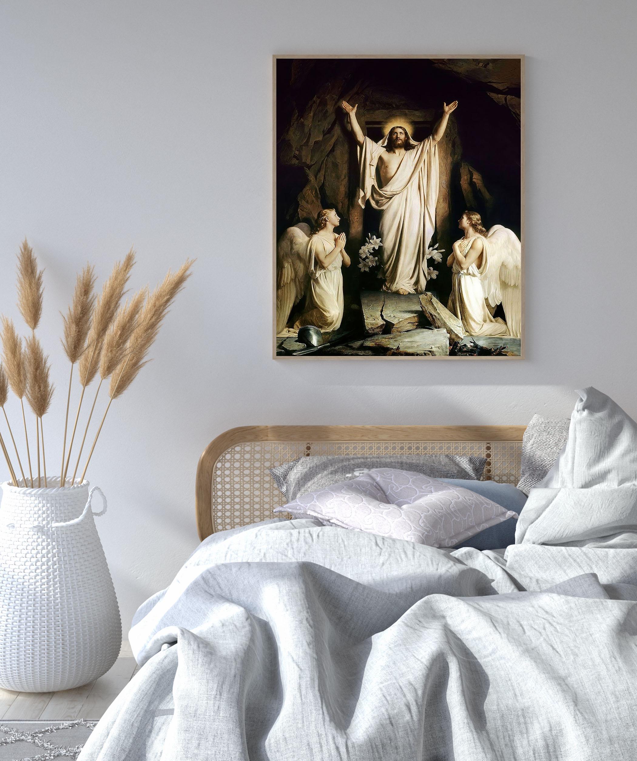 The Resurrection Oil Painting: Traditional Catholic Art, Jesus Art ...
