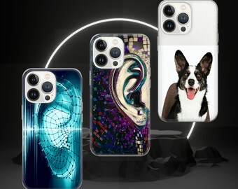 Ear Phone Case Listening Cover for iPhone 15 14 13 12, Samsung S23 S22 A74 A54 A14, Pixel 8 Pro 7A