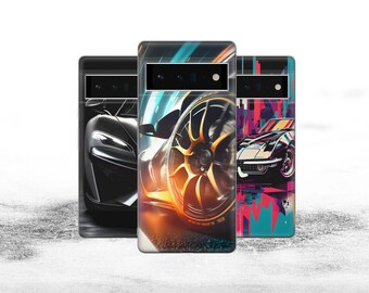 Car Wheels Design Phone Case, Soft TPU Gel Cover
