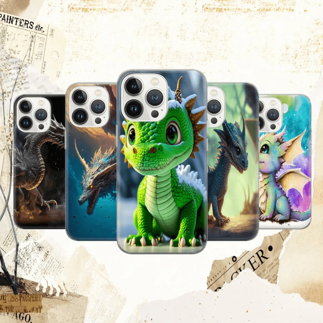 Dragon Lover Gift Phone Case Dragon Art Print Cover for iPhone 15 14 13 ...