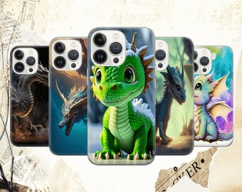 Dragon Art Print Phone Case, Dragon Lover Gift