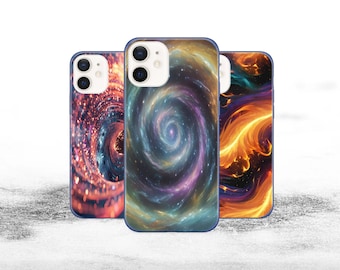 Colorful Galaxy iPhone Case, Glitter Sparkle Phone Cover