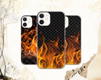 Flame Liquid Glitter iPhone Case, Protective Sparkly Cover