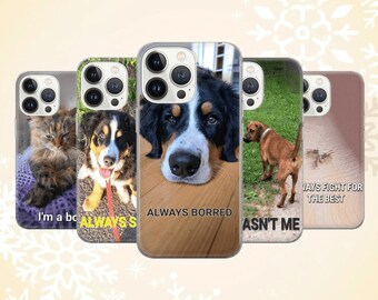 Pet Photo iPhone & Samsung Case, Cat, Dog, Custom Phone Cover