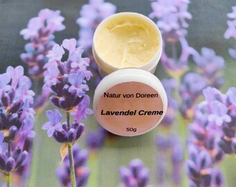 Lavendelcreme, handgefertigt,frisch hergestellt