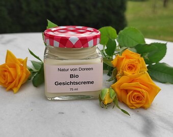 Organic face cream, natural product