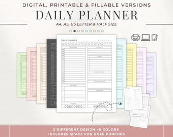 Druckvorlage: To-Do-Liste, A4 A5 Letter Size (PDF)