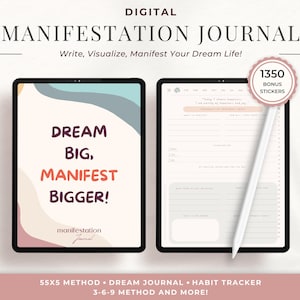 Manifestatiedagboek Affirmaties Frequentienummer 369 Manifestatie van positieve bevestiging Digitale sjabloon Notability Goodnotes-dagboek pdf