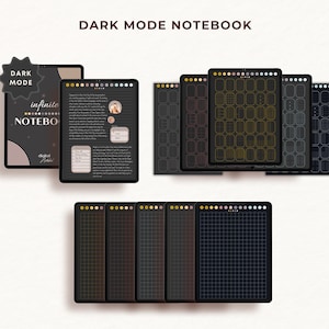 Hyperlinked Digital Notebook Bundle: 5 Color Themes, 36 Paper Styles ...