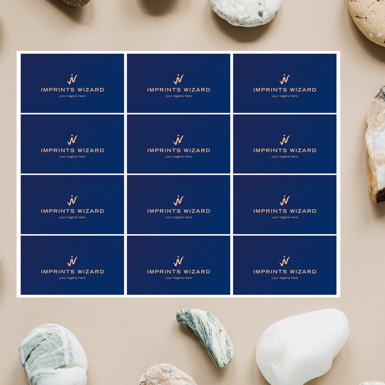 Printable Business Card Canva Template Minimalist Business Etsy