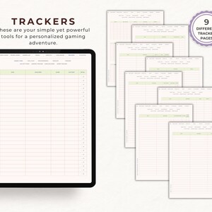 Gaming Journal for Video Games & Board Games, Digital Game Tracker With ...