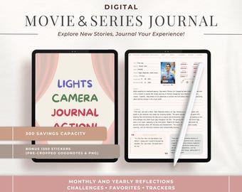 Digital Movie & Series Journal: Goodnotes Planner, TV Show Tracker (Digital Download)