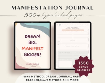 Manifestation Journal Affirmations Frequency Number 369 Manifesting Positive Affirmation Digital Template Notability Goodnotes Journal PDF