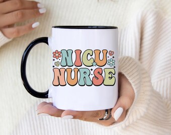 NICU-verpleegstermok: retro bloemencadeau voor pasgeborenen verpleegster
