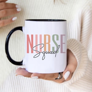 Nurse Squad Mug | Cute Nursing Coffee Cup | Nurse Gift | Medical Team Mug | Nurse Appreciation | Healthcare Worker Gift
