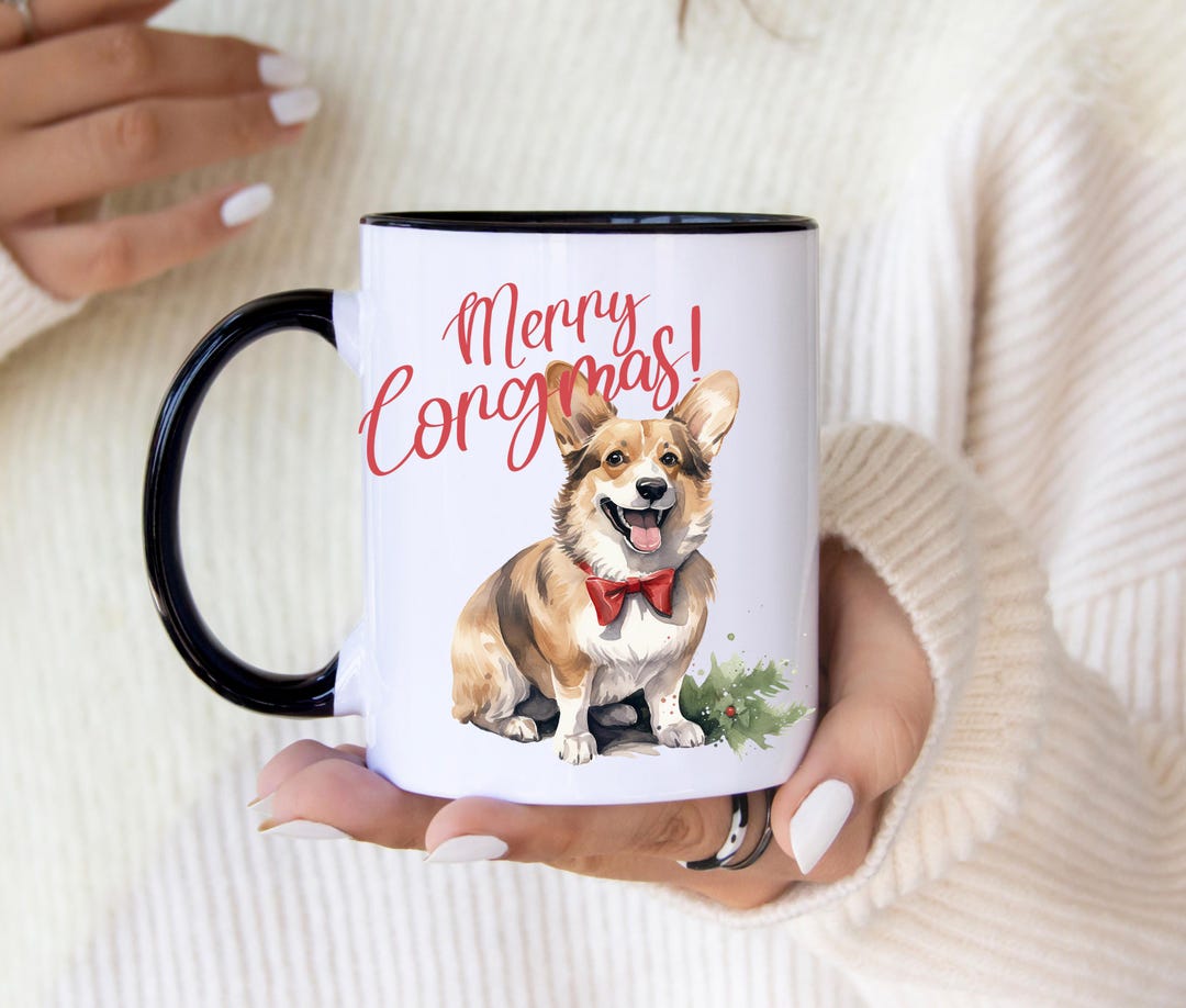 RVEAFA Corgi-Themed Glass Tumbler - 16 Oz Iced Coffee Cup With Lid & Straw, Cute Dog Mom Gift, Borosilicate Glass