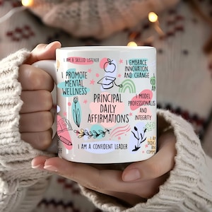 Principal Affirmations Mug: Inspirational Gift for School Leaders