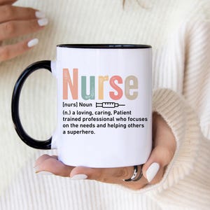 Nurse Definition Mug | Inspirational Nurse Coffee Cup | Nursing Appreciation Gift | Funny Nurse Gift | Medical Professional Gift