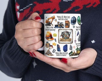 Mining Life Coffee Mug: Miner, Geologist, Rockhound Gift - Etsy