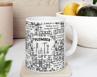 Klempner Leben Kaffee Tasse: Lustiges Klempner Zitat Geschenk