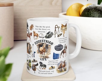 Equestrian Life Coffee Mug: Horse Lover Gift