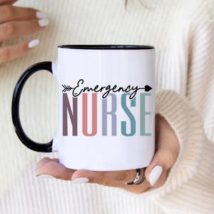Emergency Nurse Mug | Cute Nurse Appreciation Gift | ER Nurse Coffee Cup | Medical Professional Gift Idea