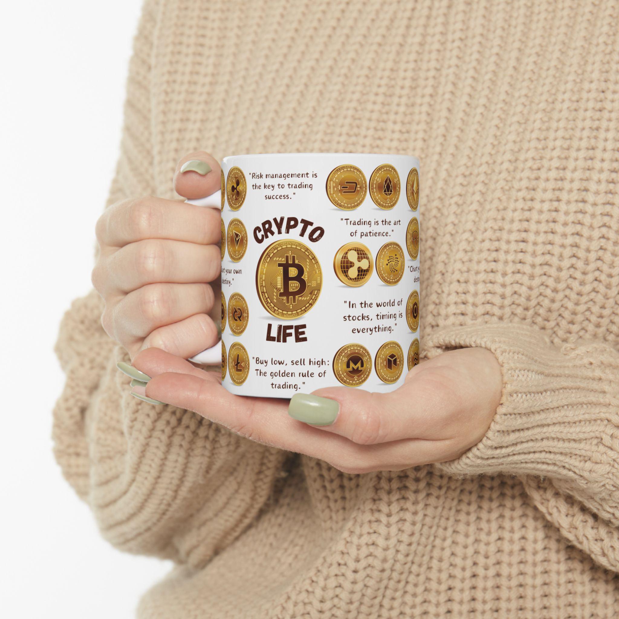 Crypto Life Coffee Mug: Bitcoin Trader Gift - Etsy