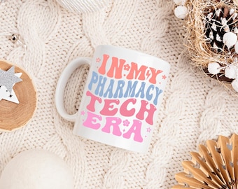 Pharmacy Tech Mug: Retro Pastel Coffee Mug, Appreciation Gift