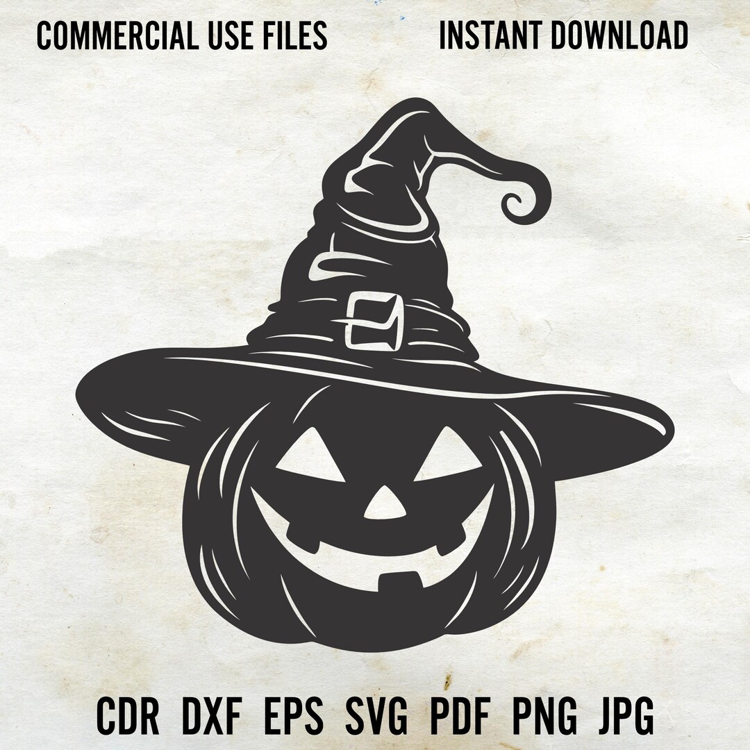 Pumpkin Witch Hat Svg, Halloween Svg File. Pumpkin Witch Svg. Pumpkin ...