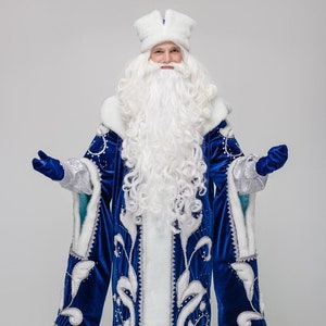 Blue Santa Suit Etsy
