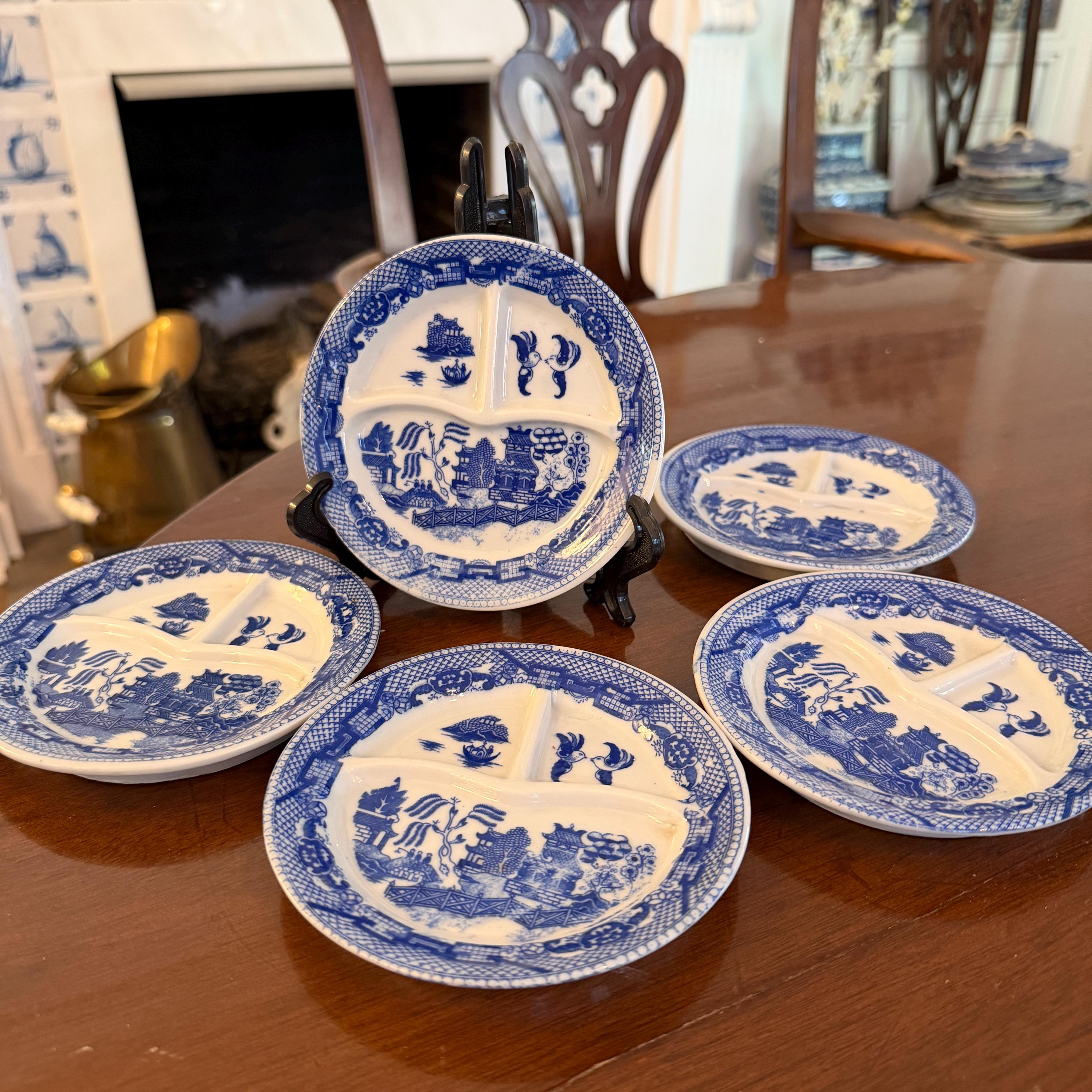 Blue and White China Pattern Dress - Etsy