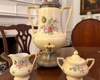 Royal Rochester Golden Pheasant Porcelain Electric Coffee