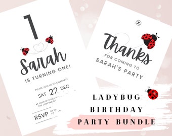 Ladybug Printable Party Bundle