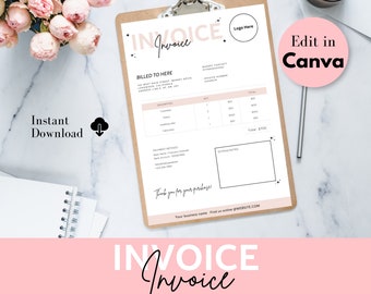 Editable Invoice Template: Small Business Custom Order Form (canva ...
