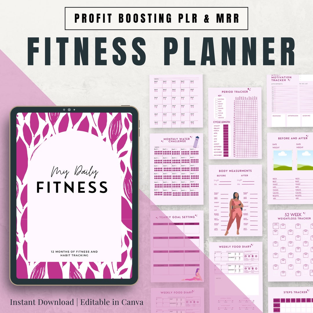 Fitness Planner for Women, Fitness Program Template, Health Coaching ...