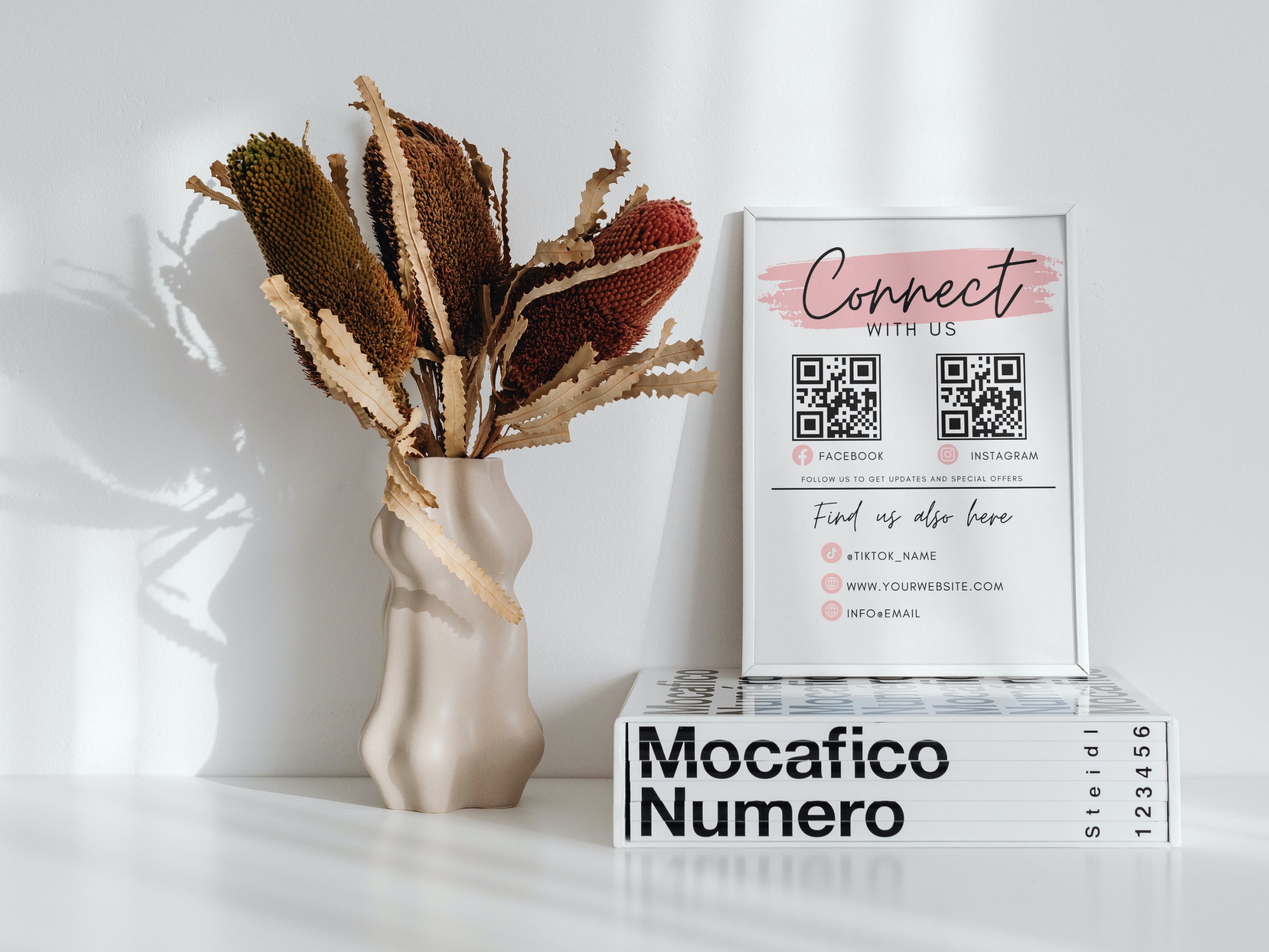 Pink QR Code Sign Template QR Code Sign Business QR Code Template Pink QR Code Sign Template QR Code Sign Business QR Code Template
