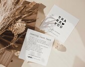 Modern Jewelry Care Card Template: Small Business Thank You (Digital Download)