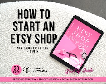Etsy Shop Startup Guide: SEO, Branding, Marketing (PDF Download)