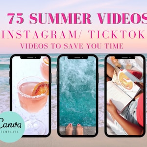 75 Summer Social media Stock Videos, IG Reels,Faceless content, faceless instagram  travel reels, Aesthetic faceless marketing