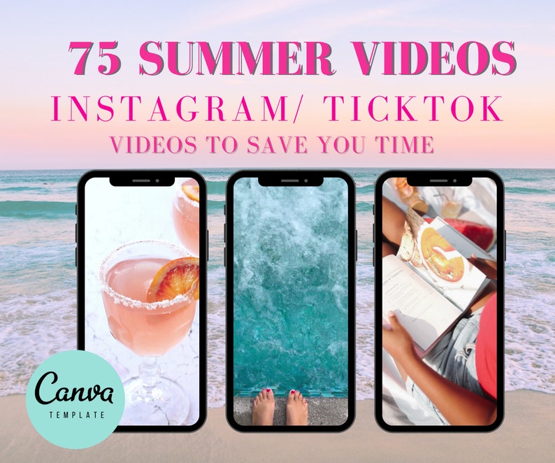 75 Summer Social media Stock Videos, IG Reels,Faceless content, faceless instagram  travel reels, Aesthetic faceless marketing