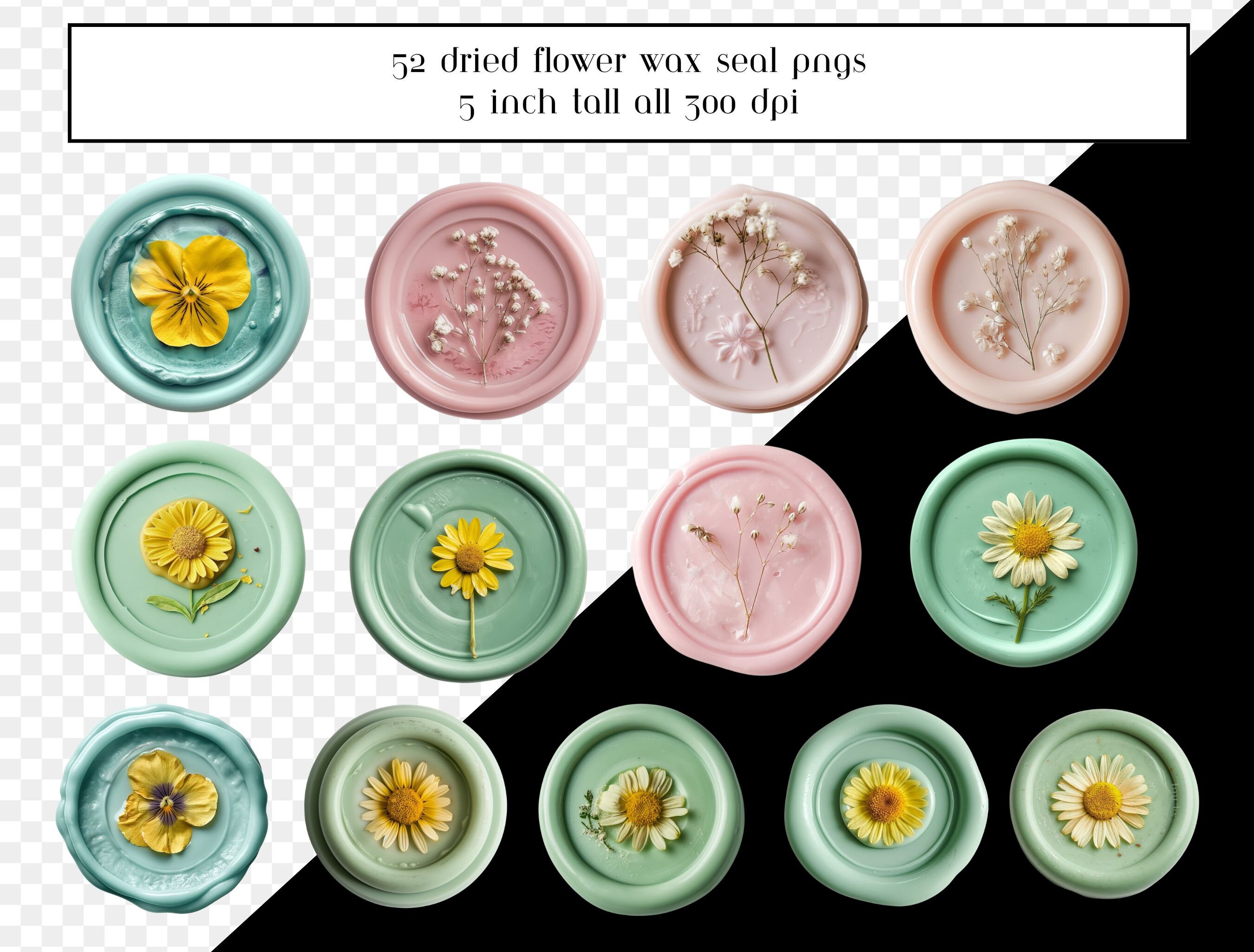 wax-seal-clipart-dried-flowers-wax-seals-realistic-wax-seal-graphics
