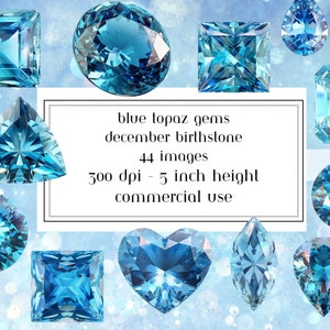 Blauwe topaas clipart, topaas geboortesteen clipart, 3D Render topaas, blauwe topaas edelsteen graphics commercieel gebruik, december geboortesteen, edelsteen clipart