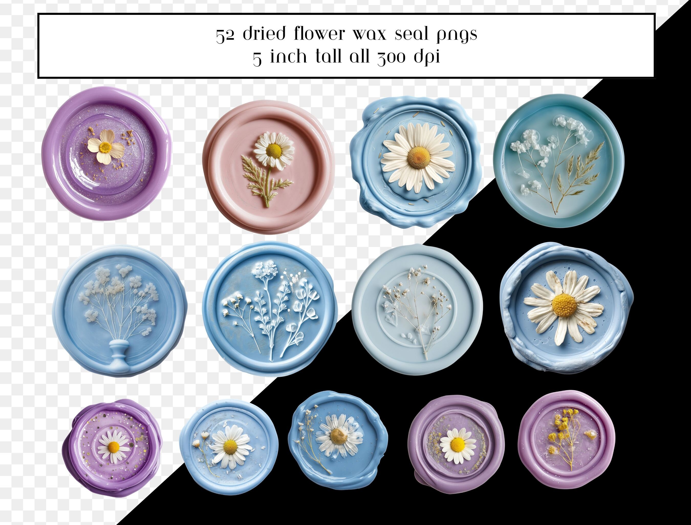 wax-seal-clipart-dried-flowers-wax-seals-realistic-wax-seal-graphics