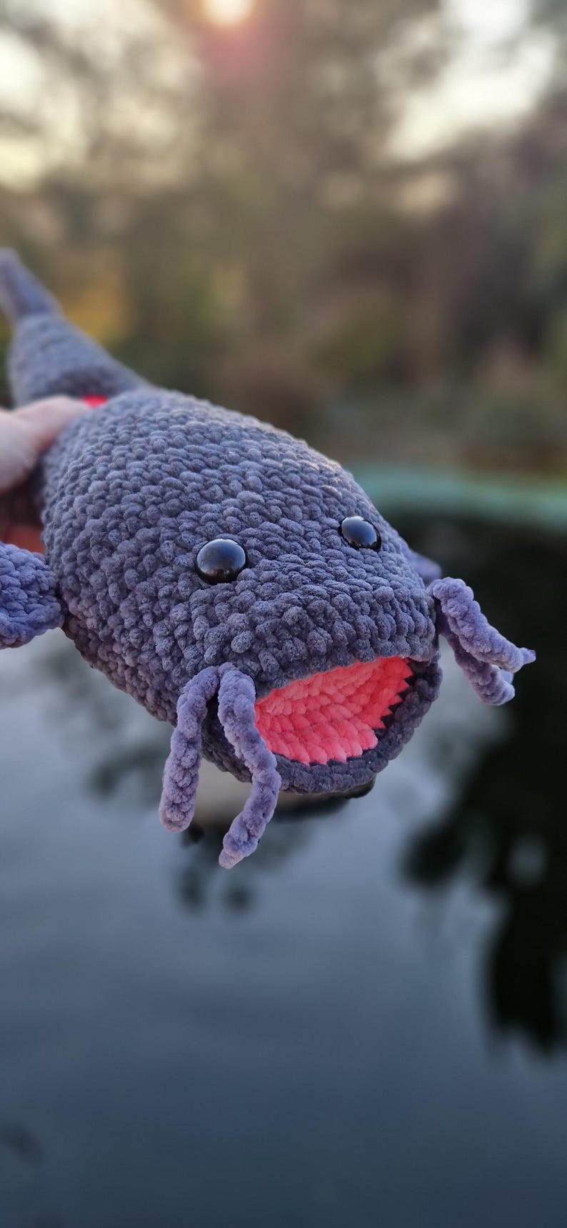 Two Sizes Catfish Plush Crochet Pattern, Digital Tutorial for Beginners ...