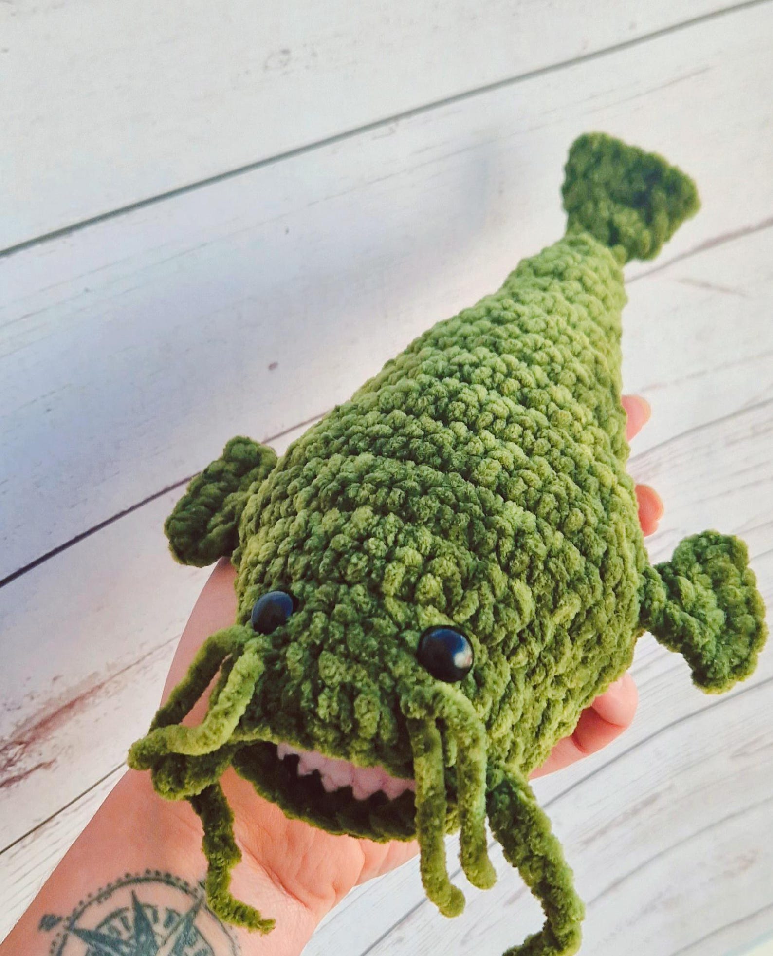 Two Sizes Catfish Plush Crochet Pattern, Digital Tutorial for Beginners ...