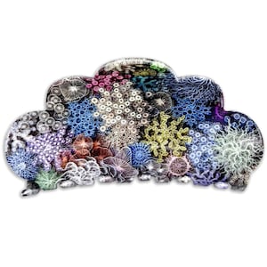 Strong Hair Clips for Thick Hair - Artistic Hair Claw - Unique Hair Grips for Women