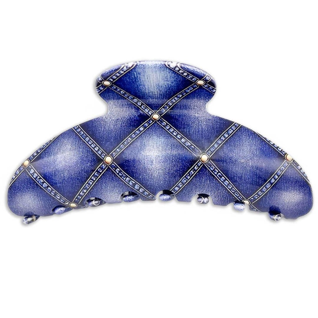 Denim Hair Accessory-trendy Blue Jean Hair Claw - Etsy